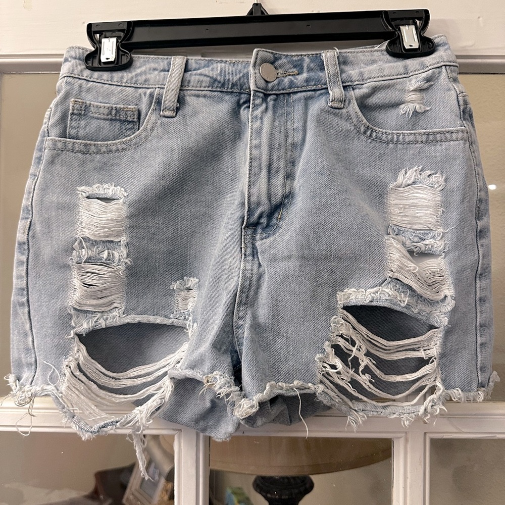 Shein Teen Size 12y-13y Light Wash Jean Shorts